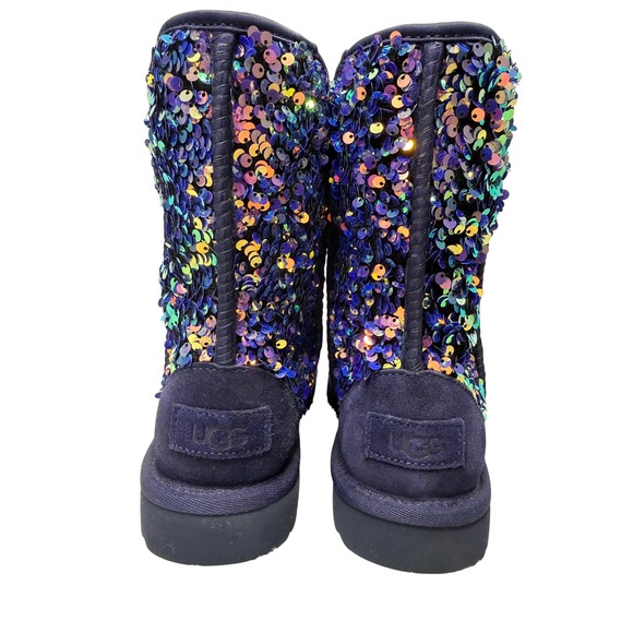 UGG Classic Stellar Sequin Boots - Blue - Picture 4 of 10